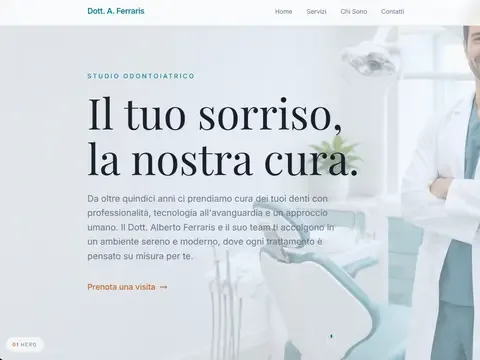 Ferraris Dental Cinematic dental practice demo project preview